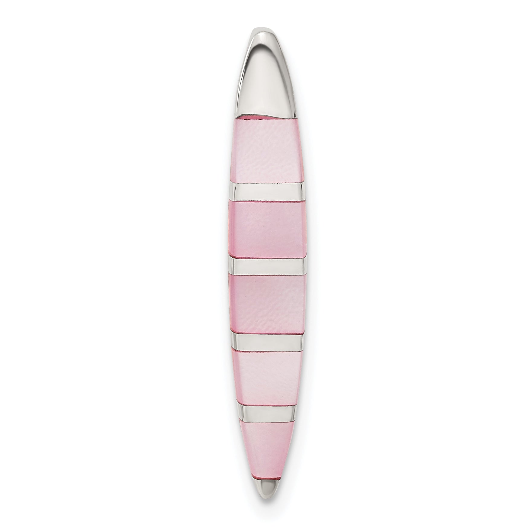 Sterling Silver Pink Mother Of Pearl Pendant