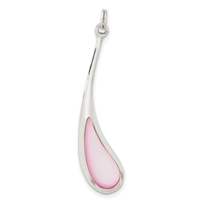 Sterling Silver Pink Mother Of Pearl Pendant