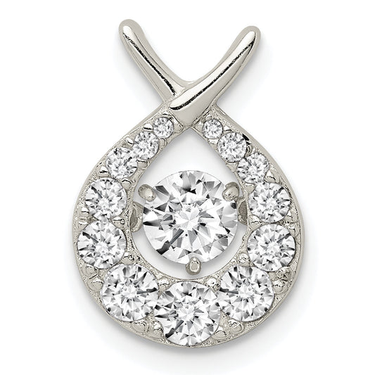 Sterling Silver Vibrant Cz Pendant
