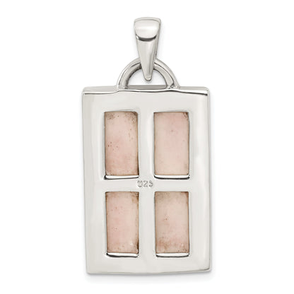 Sterling Silver Pink Mother Of Pearl Pendant