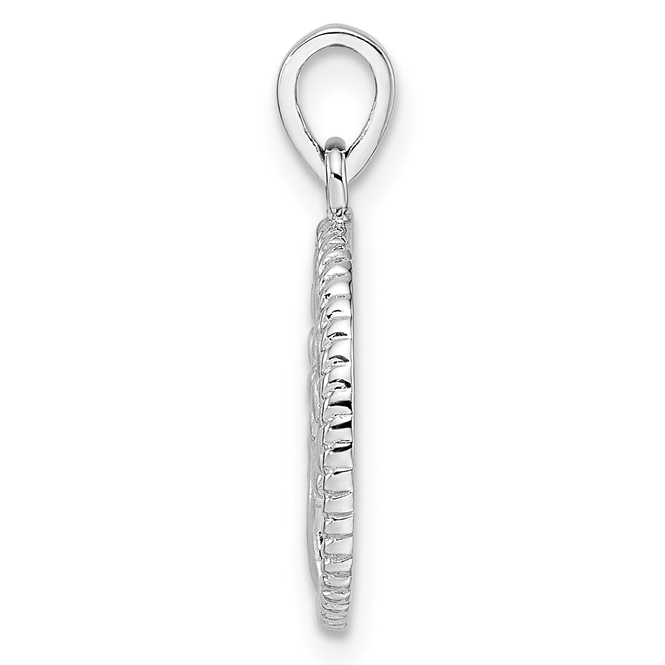 Sterling Silver Rh Tree Pendant