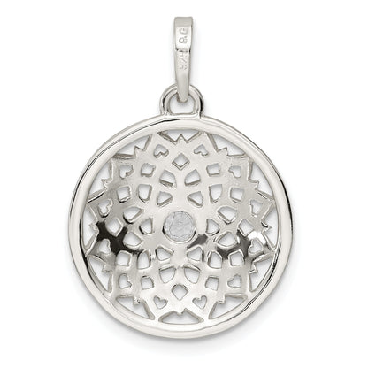 Sterling Silver Cz Crown Chakra Pendant