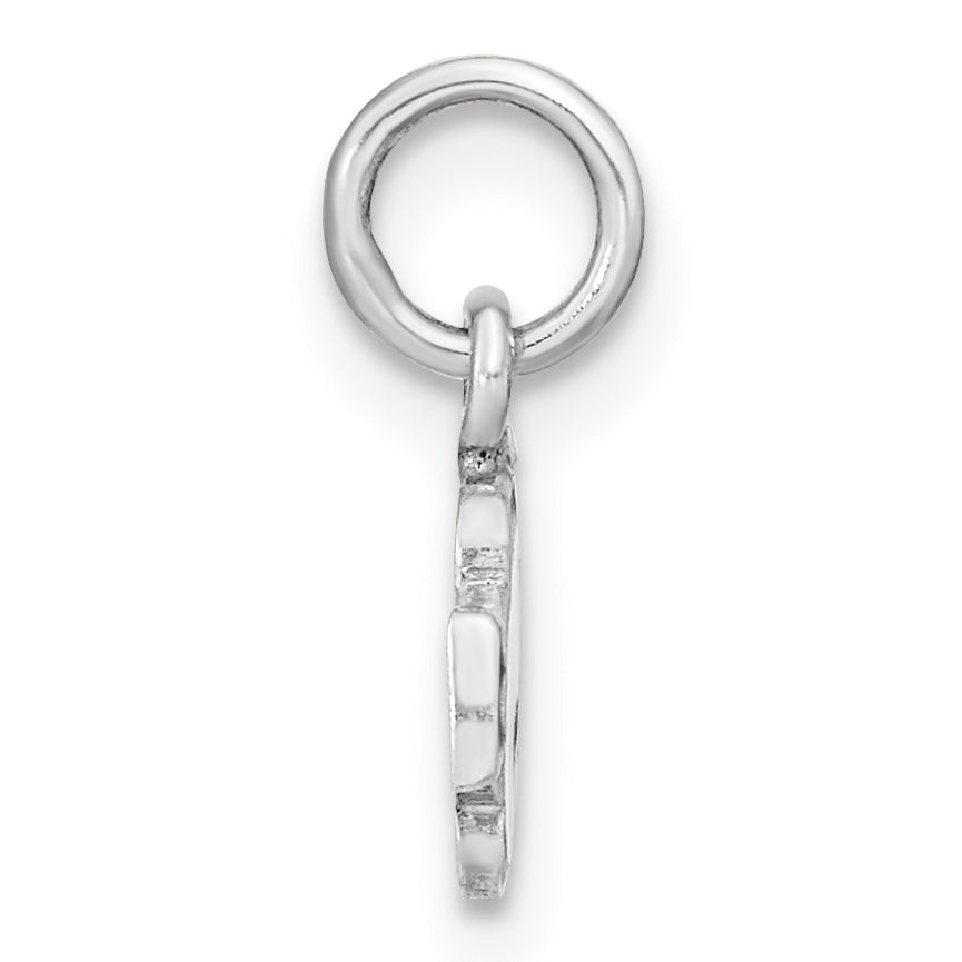 Sterling Silver Rhodium-Plated Polished Enameled Fish Pendant