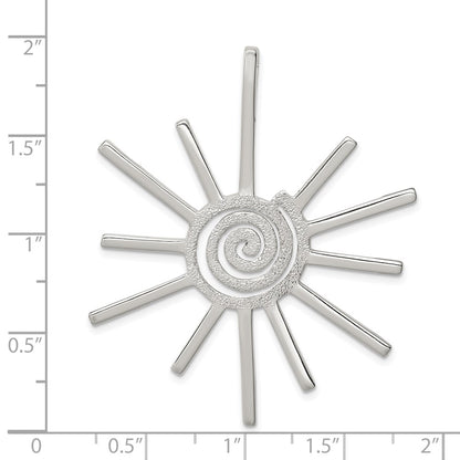 Sterling Silver Fancy Sun Pendant
