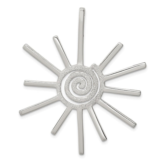 Sterling Silver Fancy Sun Pendant