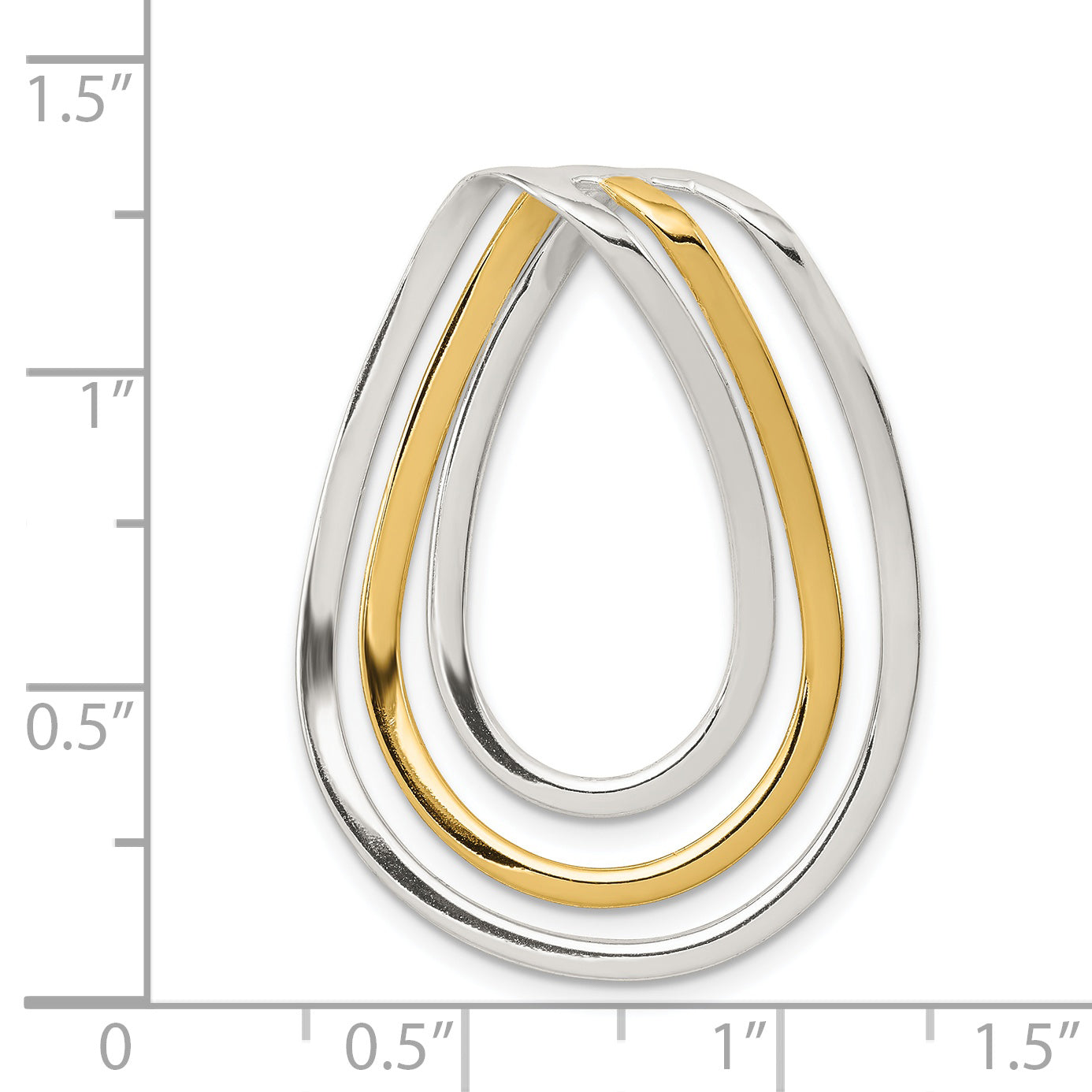 Sterling Silver & Vermeil Fancy Pendant