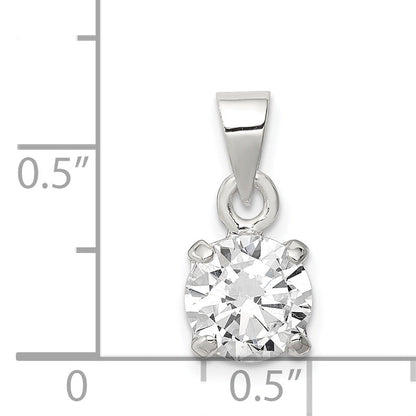 Sterling Silver Cz Pendant
