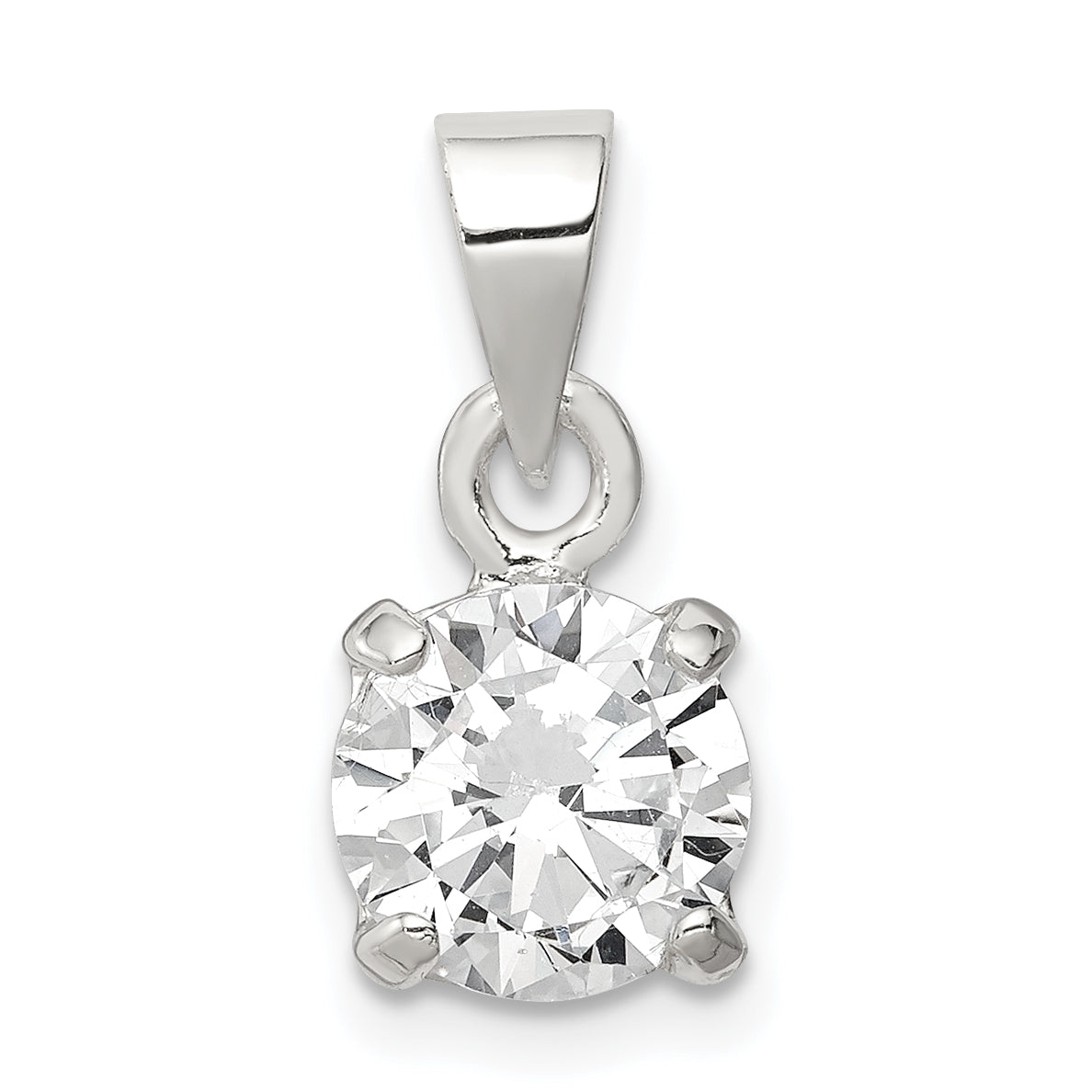 Sterling Silver Cz Pendant