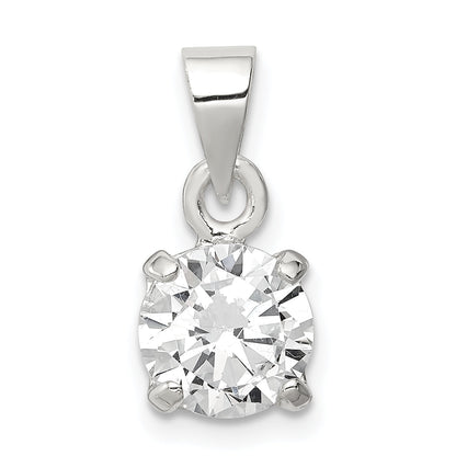 Sterling Silver Cz Pendant