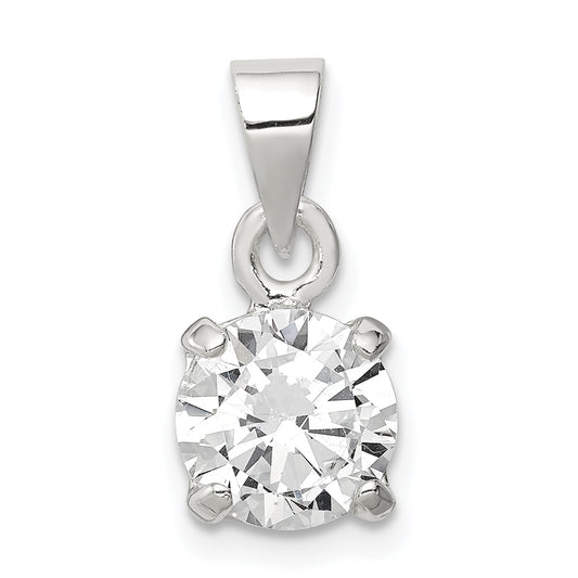 Sterling Silver Cz Pendant
