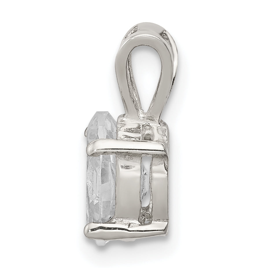 Sterling Silver Cz Pendant