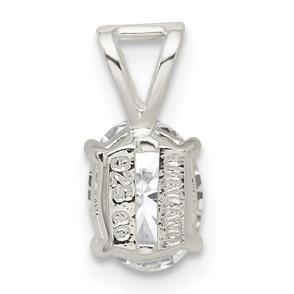 Sterling Silver Cz Pendant