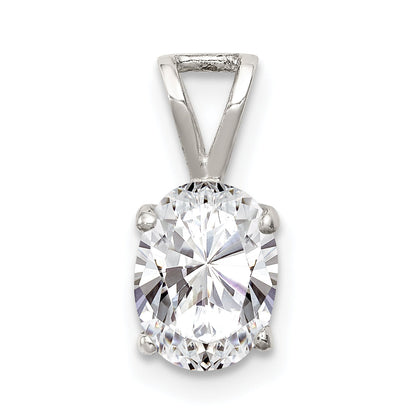 Sterling Silver Cz Pendant