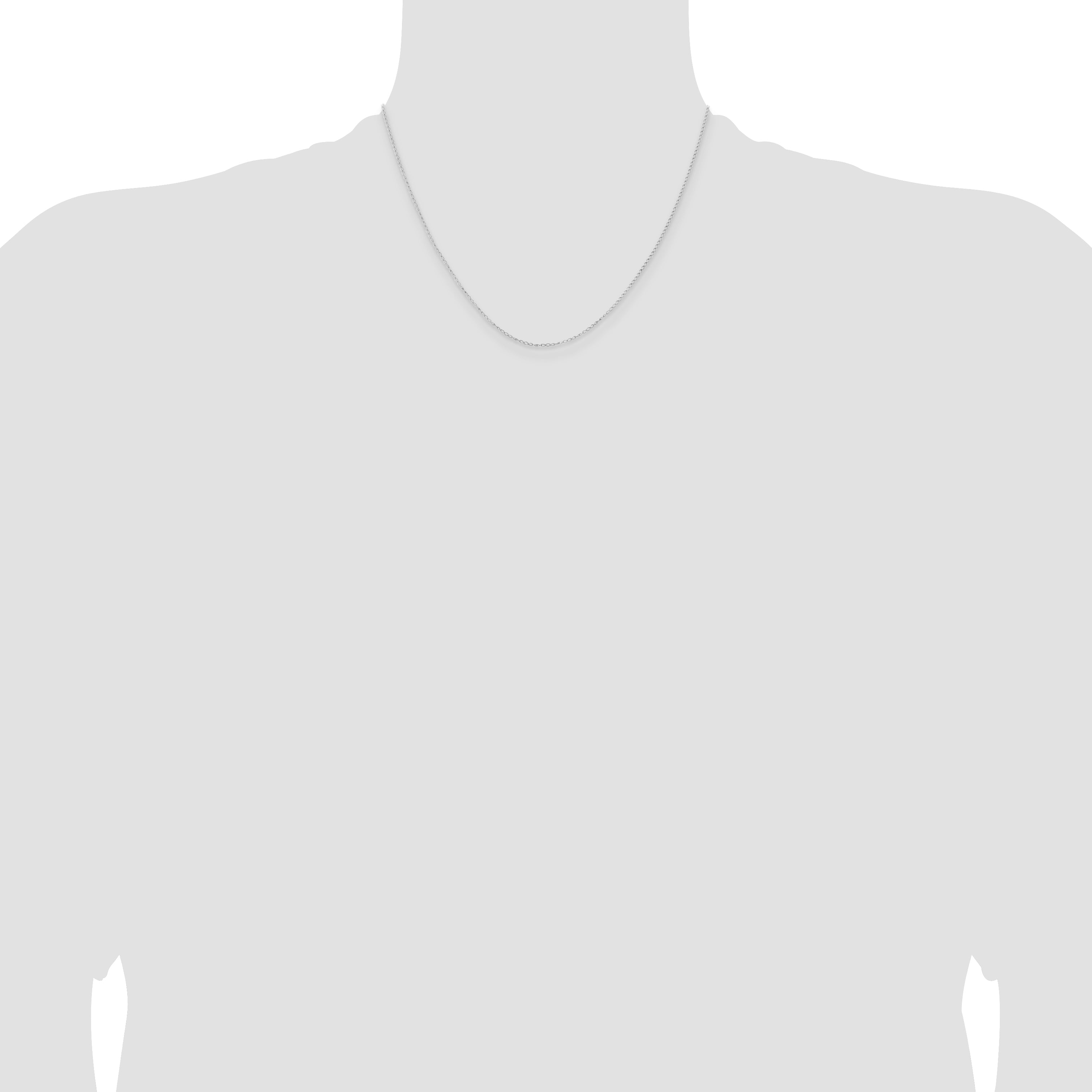 18 Inch Sterling Silver Curb Chain Necklace