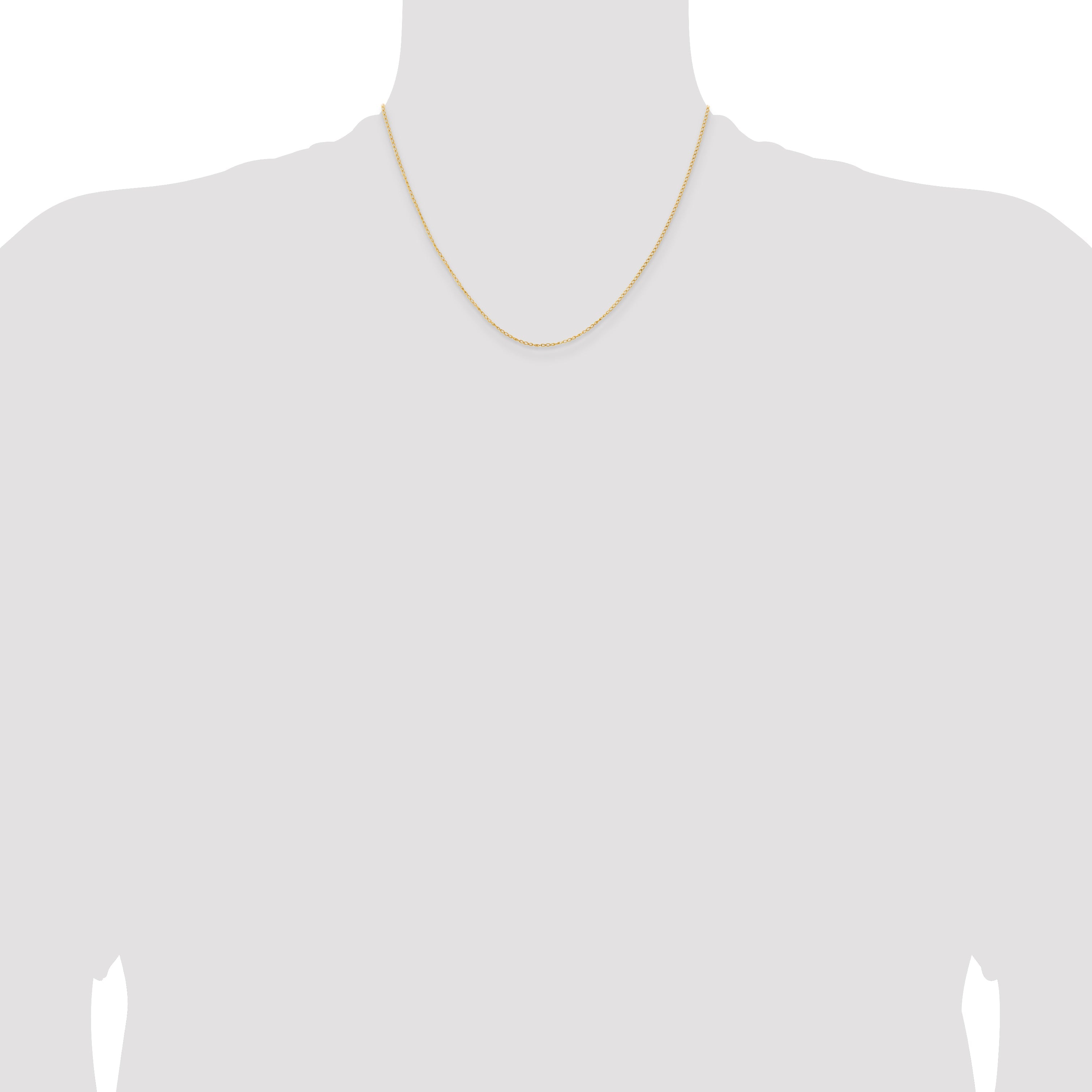 18 Inch Sterling Silver Flash Gold-Plated Curb Chain Necklace