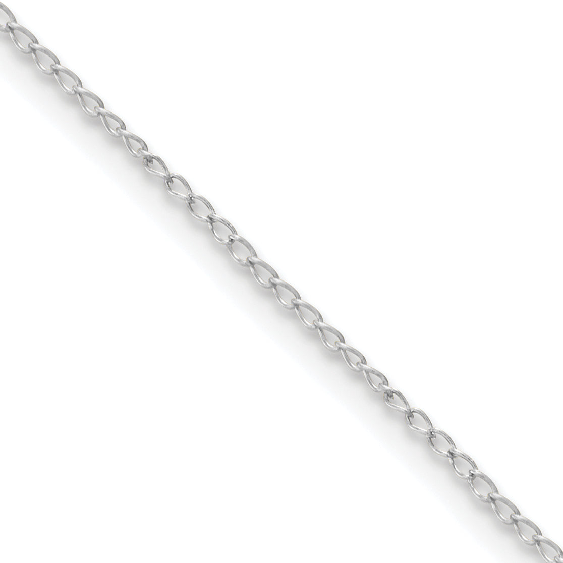 20 Inch Sterling Silver Curb Chain Necklace
