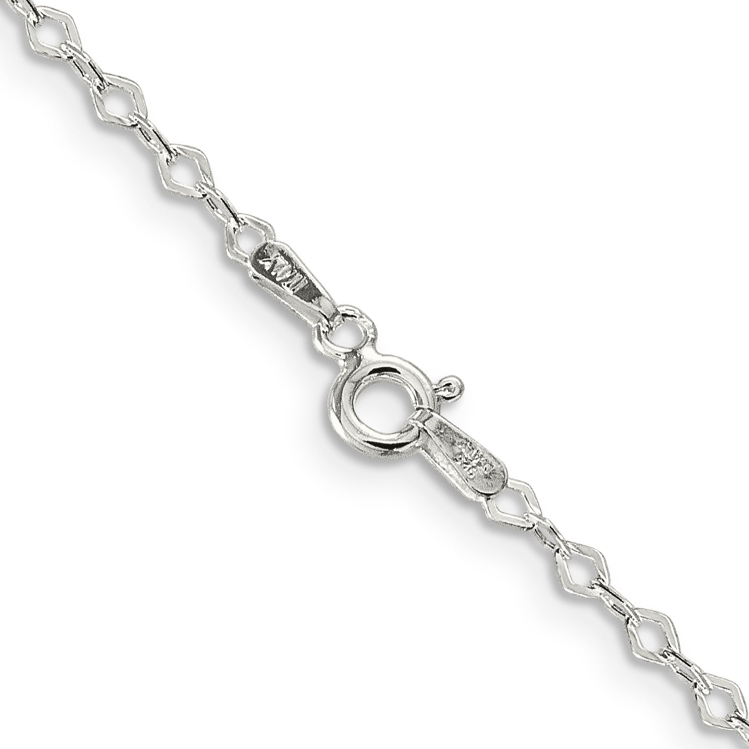 18 Inch Sterling Silver 2.25mm Fancy Rolo Chain Necklace