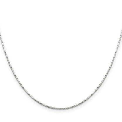 20 Inch Sterling Silver 1mm Mirror Box Chain Necklace