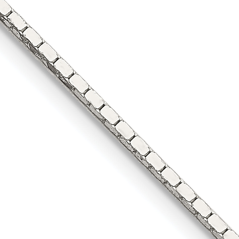 16 Inch Sterling Silver 1mm Mirror Box Chain Necklace
