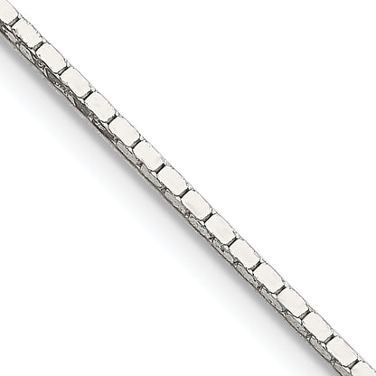 30 Inch Sterling Silver 1mm Mirror Box Chain Necklace