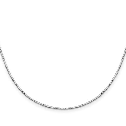 16 Inch Sterling Silver 1.25mm Mirror Box Chain Necklace