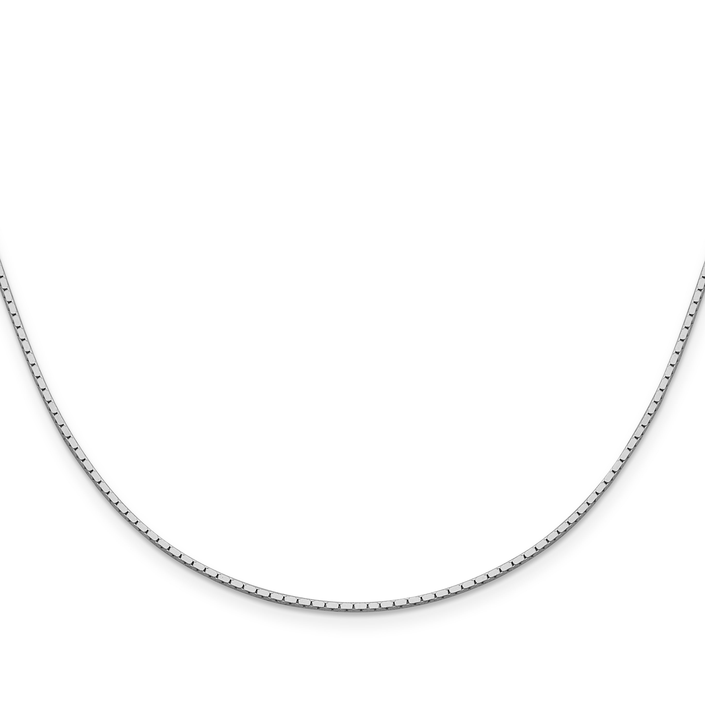 30 Inch Sterling Silver 1.25mm Mirror Box Chain Necklace