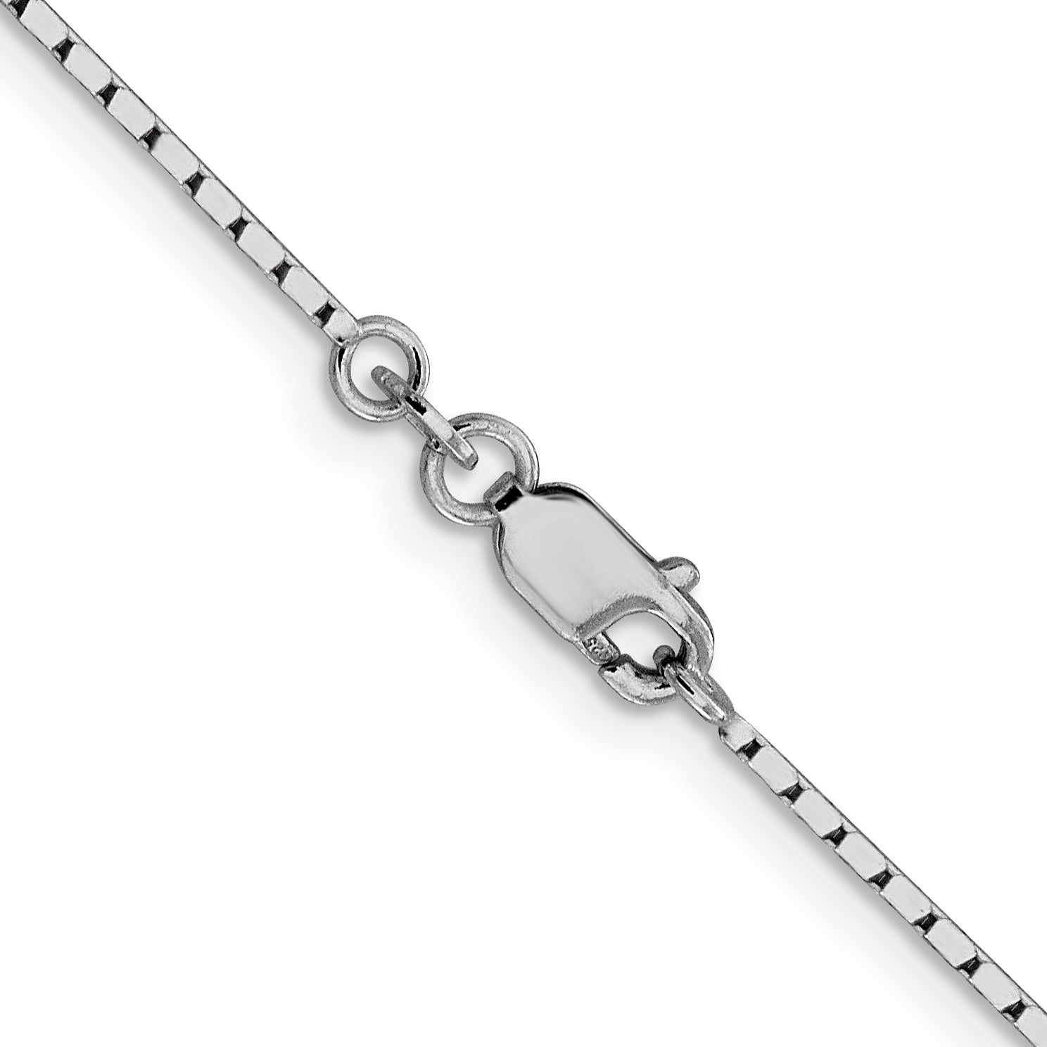 24 Inch Sterling Silver 1.25mm Mirror Box Chain Necklace