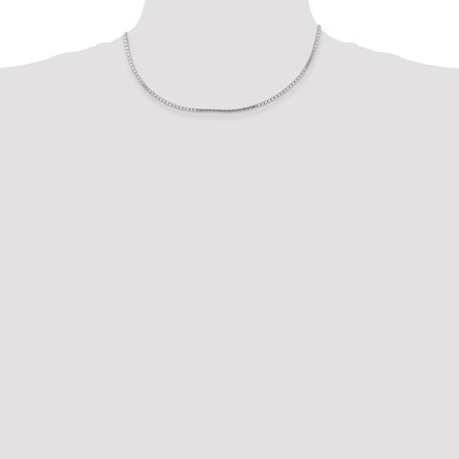 16 Inch Sterling Silver 1.5mm Mirror Box Chain Necklace