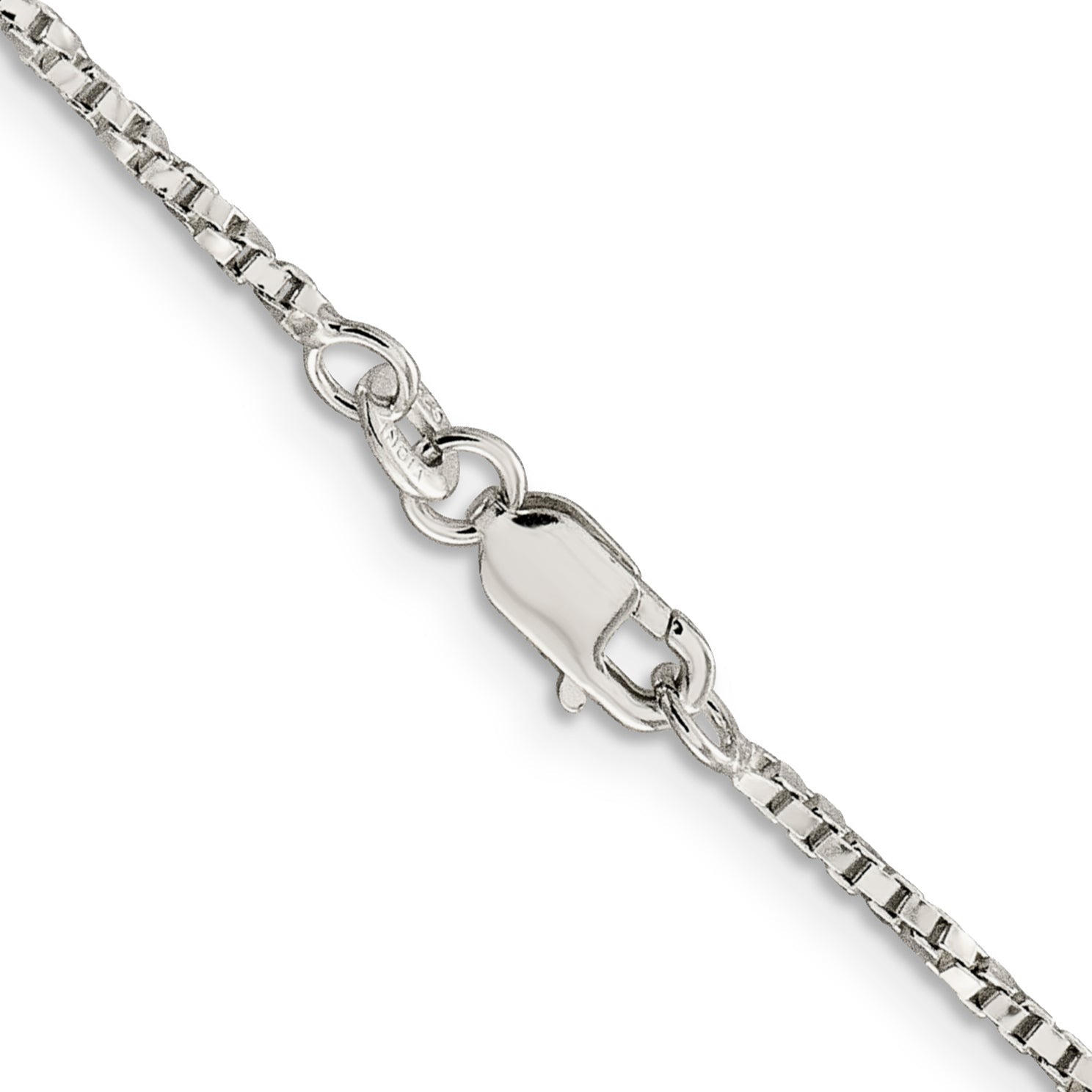 24 Inch Sterling Silver 1.75mm Twisted Box Chain Necklace
