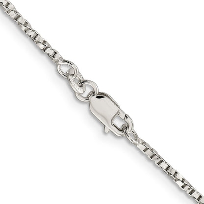 20 Inch Sterling Silver 1.75mm Twisted Box Chain Necklace