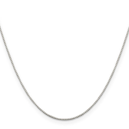 24 Inch Sterling Silver .6mm Mirror Box Chain Necklace