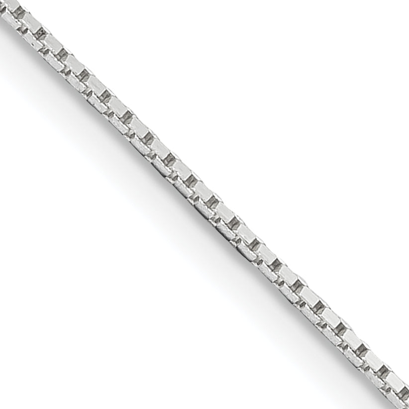 20 Inch Sterling Silver .6mm Mirror Box Chain Necklace