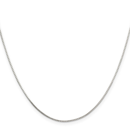 20 Inch Sterling Silver .7mm Mirror Box Chain Necklace