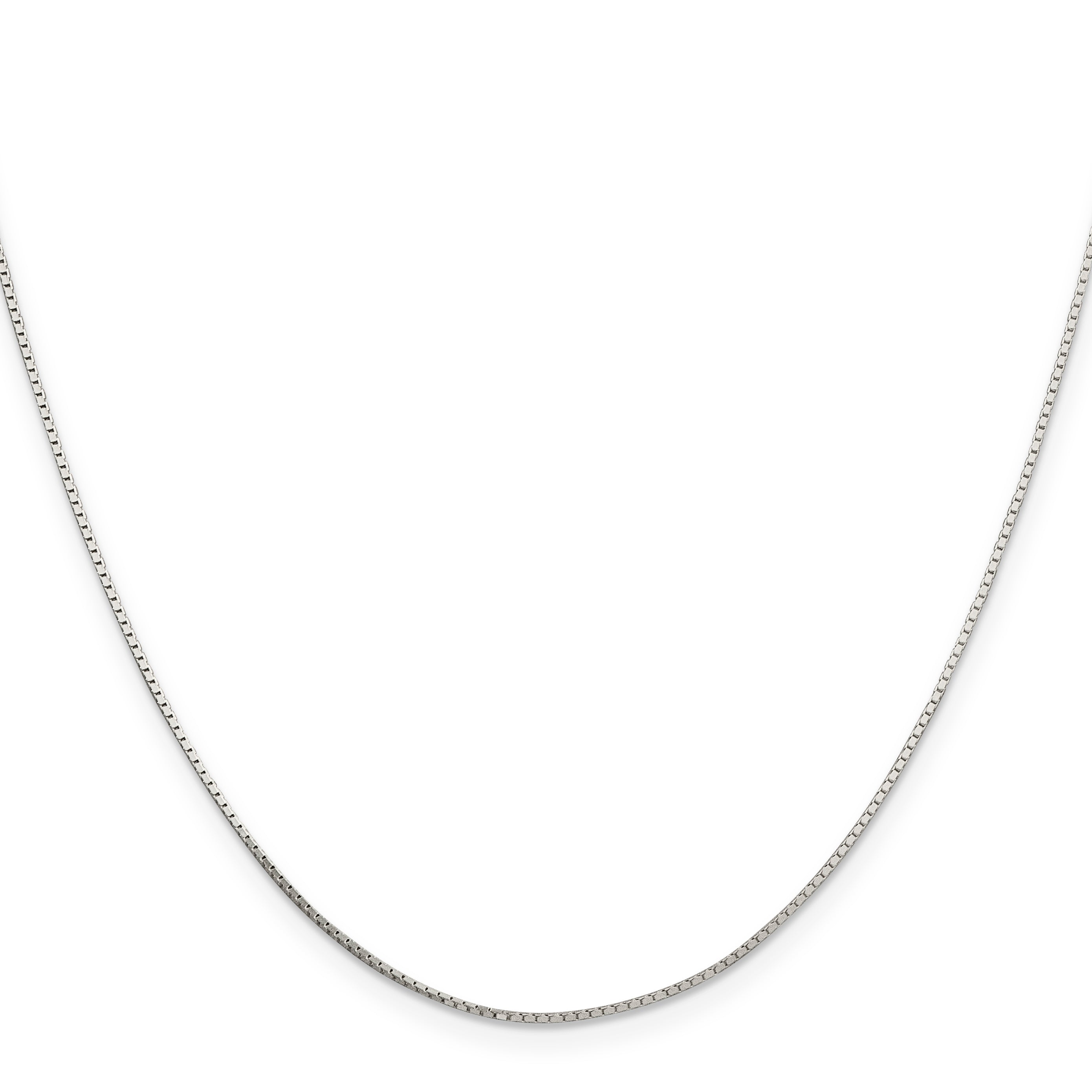 26 Inch Sterling Silver .7mm Mirror Box Chain Necklace