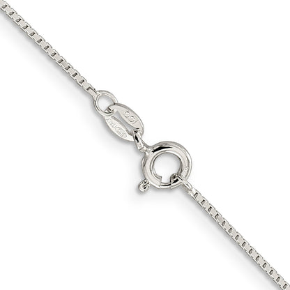 22 Inch Sterling Silver .7mm Mirror Box Chain Necklace