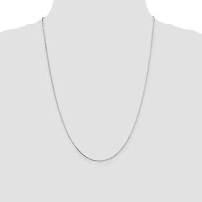 24 Inch Sterling Silver .7mm Mirror Box Chain Necklace