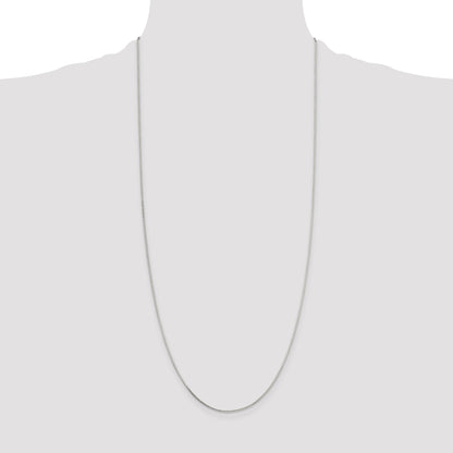 30 Inch Sterling Silver .7mm Mirror Box Chain Necklace