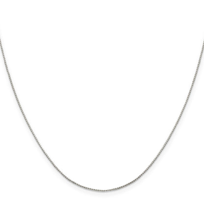 24 Inch Sterling Silver .6mm 8 Sided Diamond-Cut Mirror Box Chain Necklace