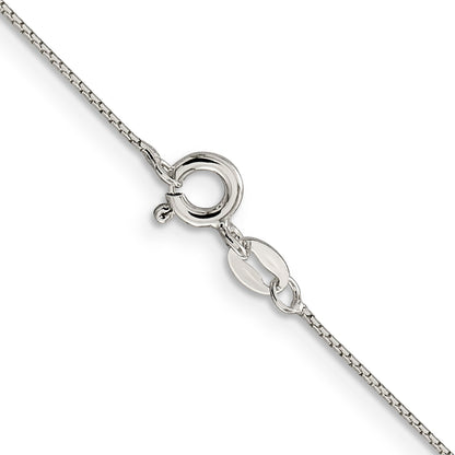 16 Inch Sterling Silver .6mm 8 Sided Diamond-Cut Mirror Box Chain Necklace