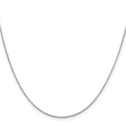 14 Inch Sterling Silver 1.10mm Forzantina Cable Chain Necklace