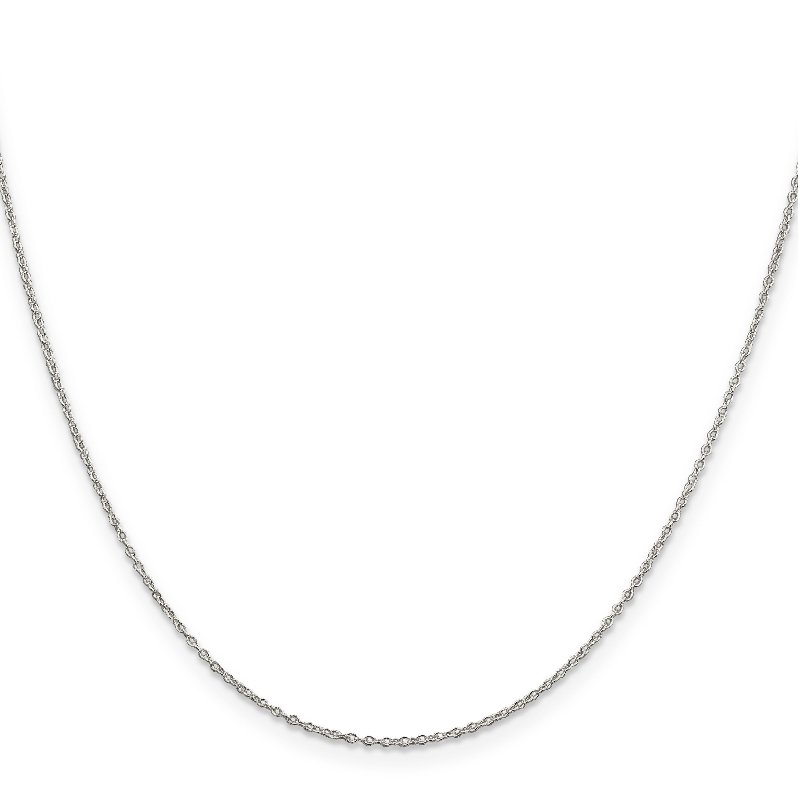 26 Inch Sterling Silver 1.10mm Forzantina Cable Chain Necklace