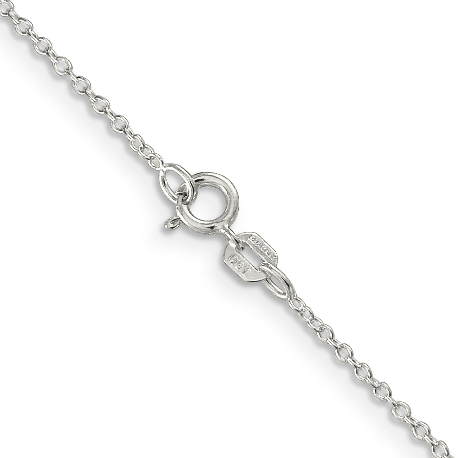14 Inch Sterling Silver 1.10mm Forzantina Cable Chain Necklace