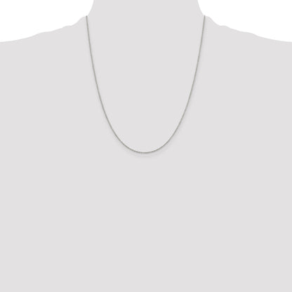 22 Inch Sterling Silver 1.10mm Forzantina Cable Chain W/4In Ext.