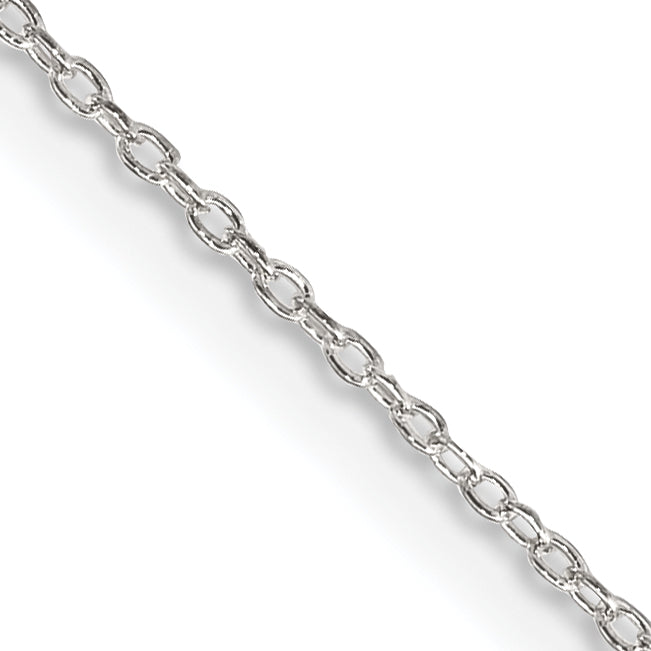 14 Inch Sterling Silver 1.10mm Forzantina Cable Chain Necklace