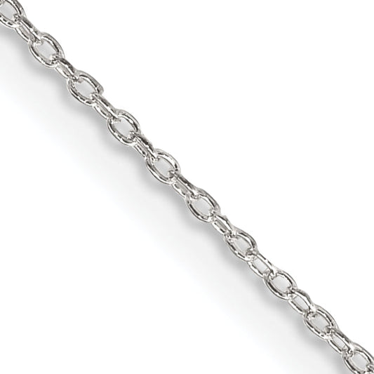 14 Inch Sterling Silver 1.10mm Forzantina Cable Chain Necklace