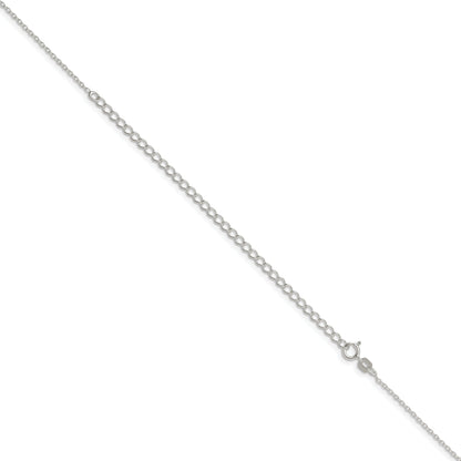 22 Inch Sterling Silver 1.10mm Forzantina Cable Chain W/4In Ext.
