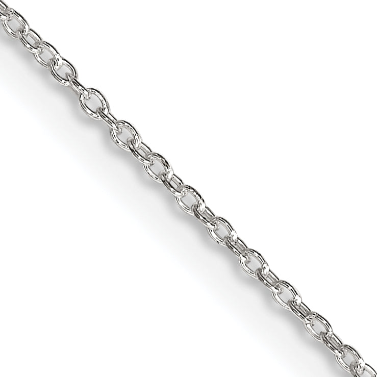 24 Inch Sterling Silver 1.30mm Forzantina Cable Chain Necklace