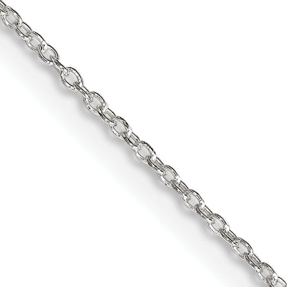 22 Inch Sterling Silver 1.30mm Forzantina Cable Chain Necklace