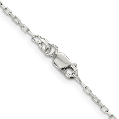 26 Inch Sterling Silver 1.3mm Elongated Box Chain Necklace