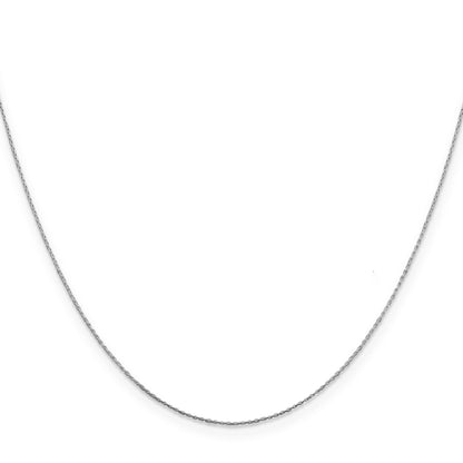 18 Inch Sterling Silver .6mm Oval Box Chain Necklace